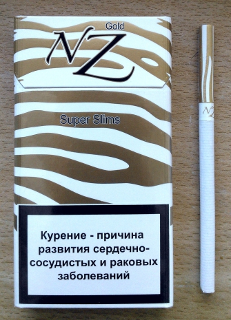 Сигареты "NZ" Gold SuperSlims